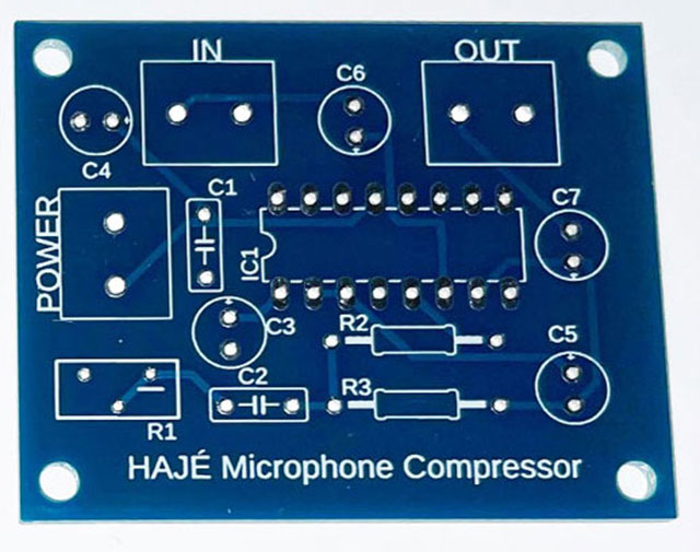 Microphone Compressor PCB only